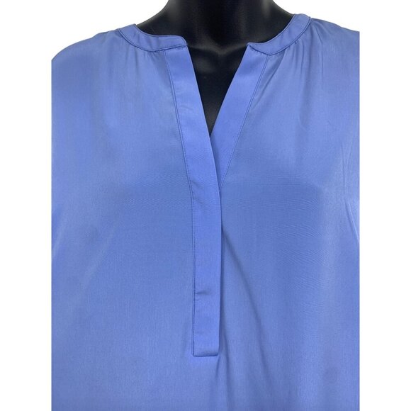 Chicos Womens Top Blouse Size 3 Large Sleeveless Blue V-Neck Casual NWT New - Picture 4 of 9